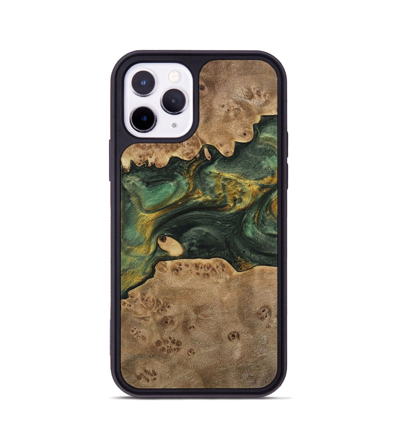 iPhone 11 Pro Wood Phone Case - Emmet (Green, 741756)