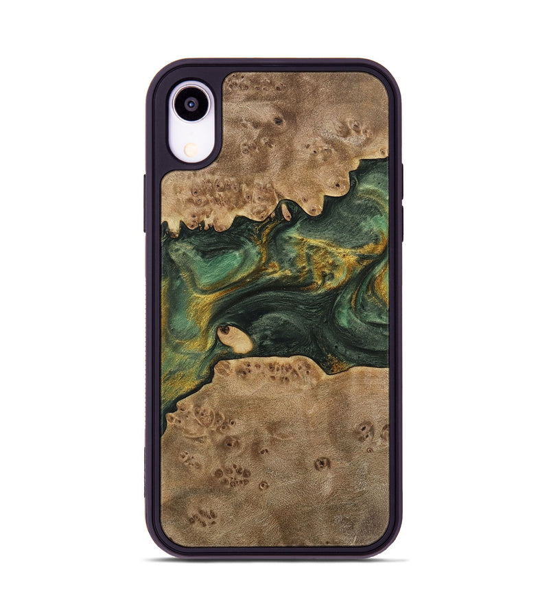 iPhone Xr Wood Phone Case - Emmet (Green, 741756)