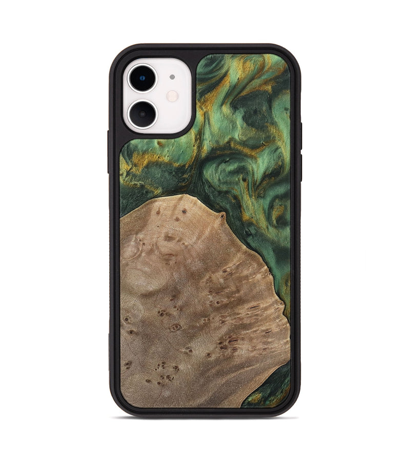 iPhone 11 Wood Phone Case - Gint (Green, 741758)