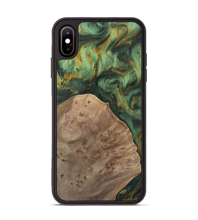 iPhone Xs Max Wood Phone Case - Gint (Green, 741758)