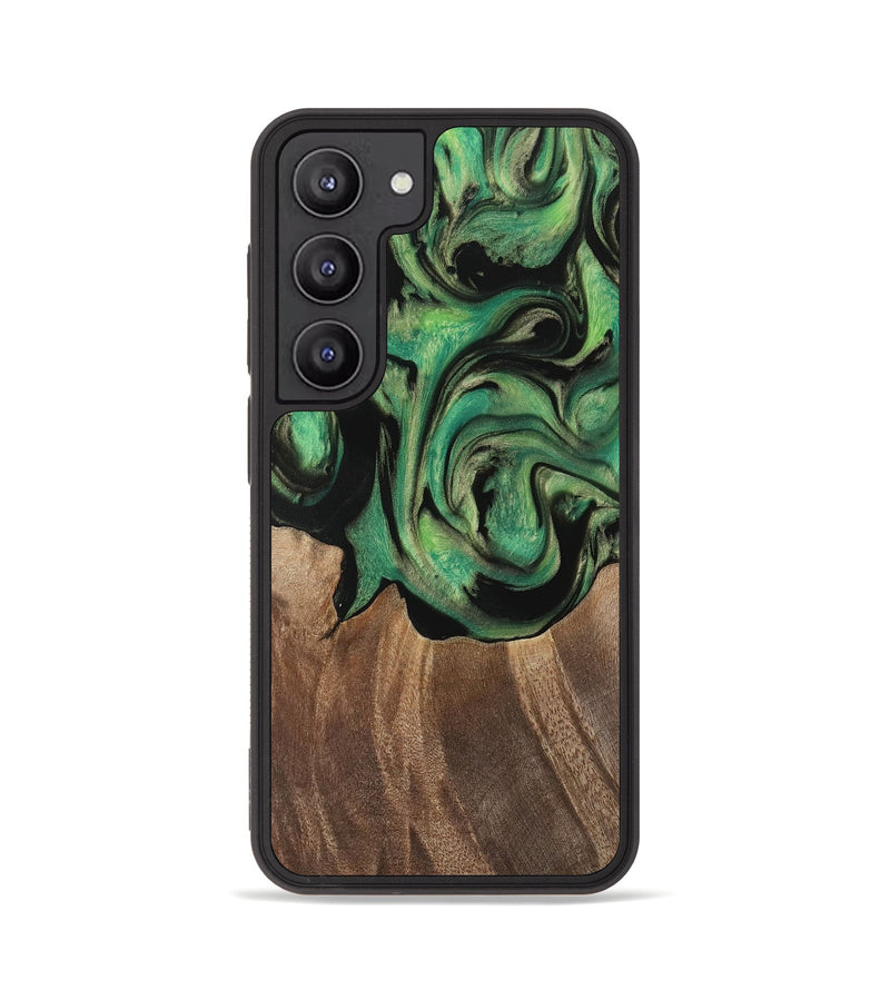 Galaxy S23 Wood Phone Case - Junina (Green, 741760)