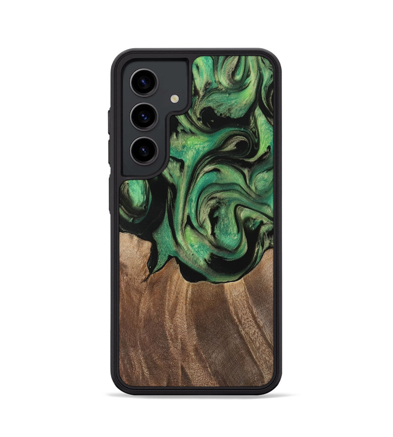 Galaxy S24 Wood Phone Case - Junina (Green, 741760)