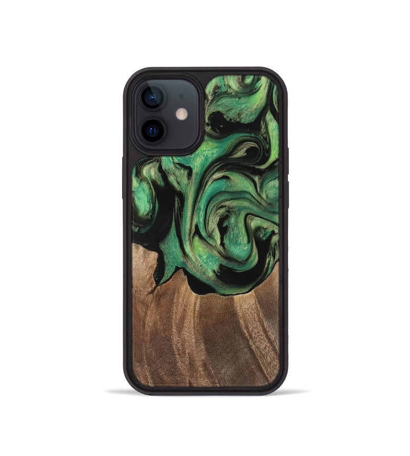 iPhone 12 mini Wood Phone Case - Junina (Green, 741760)