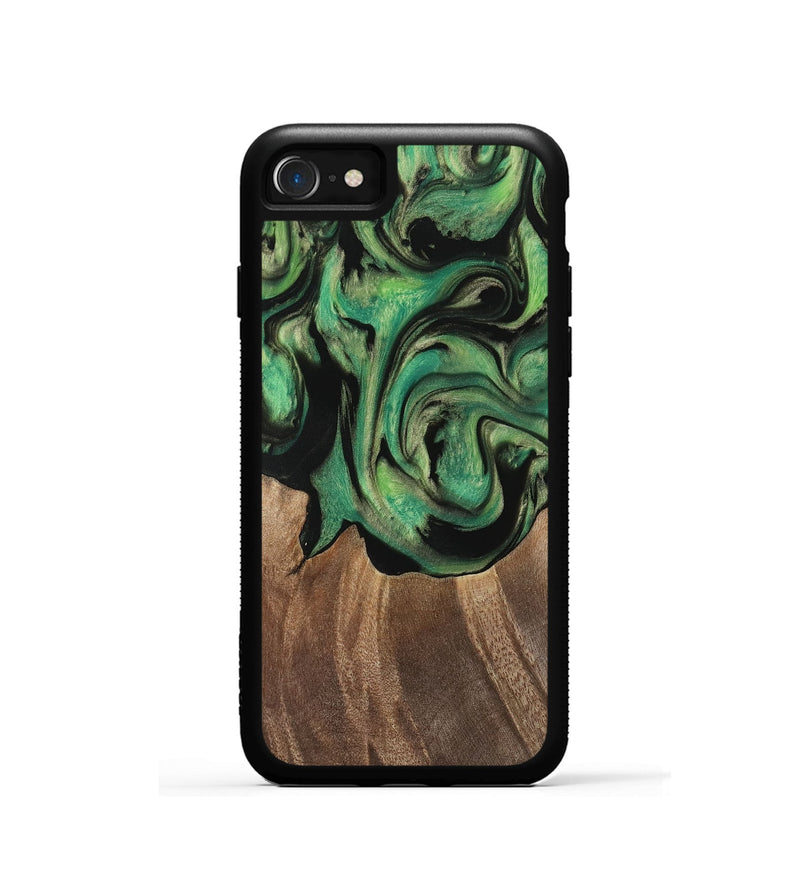 iPhone SE Wood Phone Case - Junina (Green, 741760)