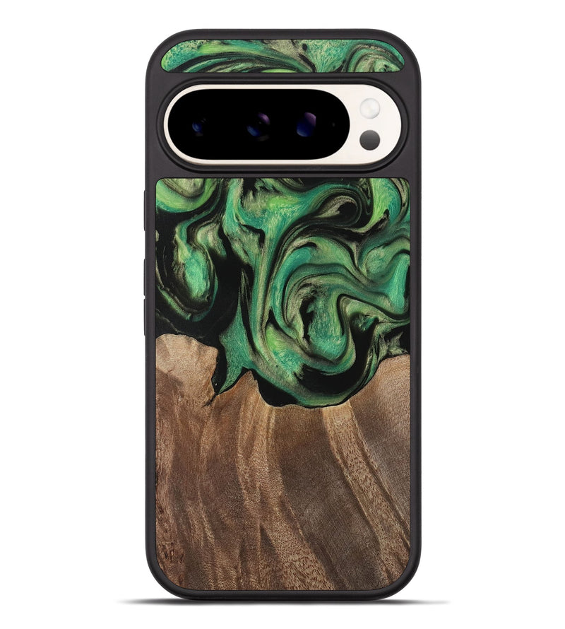 Pixel 9 Pro XL Wood Phone Case - Junina (Green, 741760)