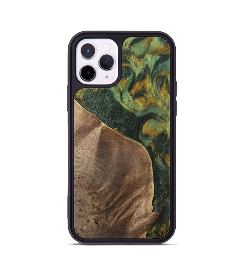 iPhone 11 Pro Wood Phone Case - Adrie (Green, 741762)