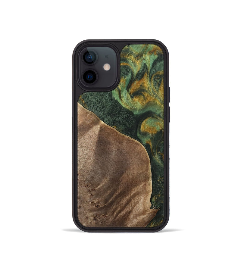 iPhone 12 mini Wood Phone Case - Adrie (Green, 741762)