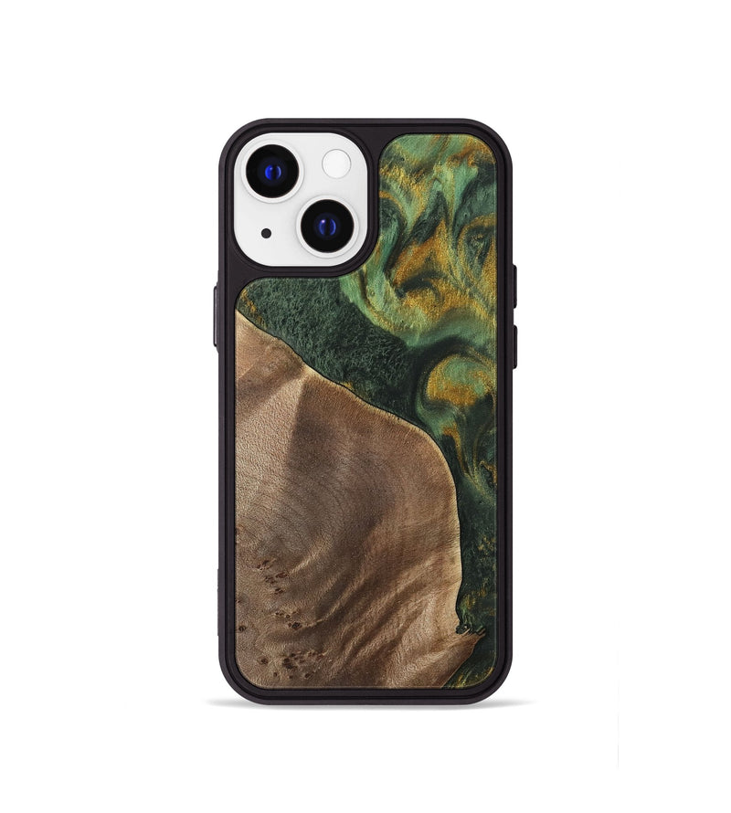 iPhone 13 mini Wood Phone Case - Adrie (Green, 741762)