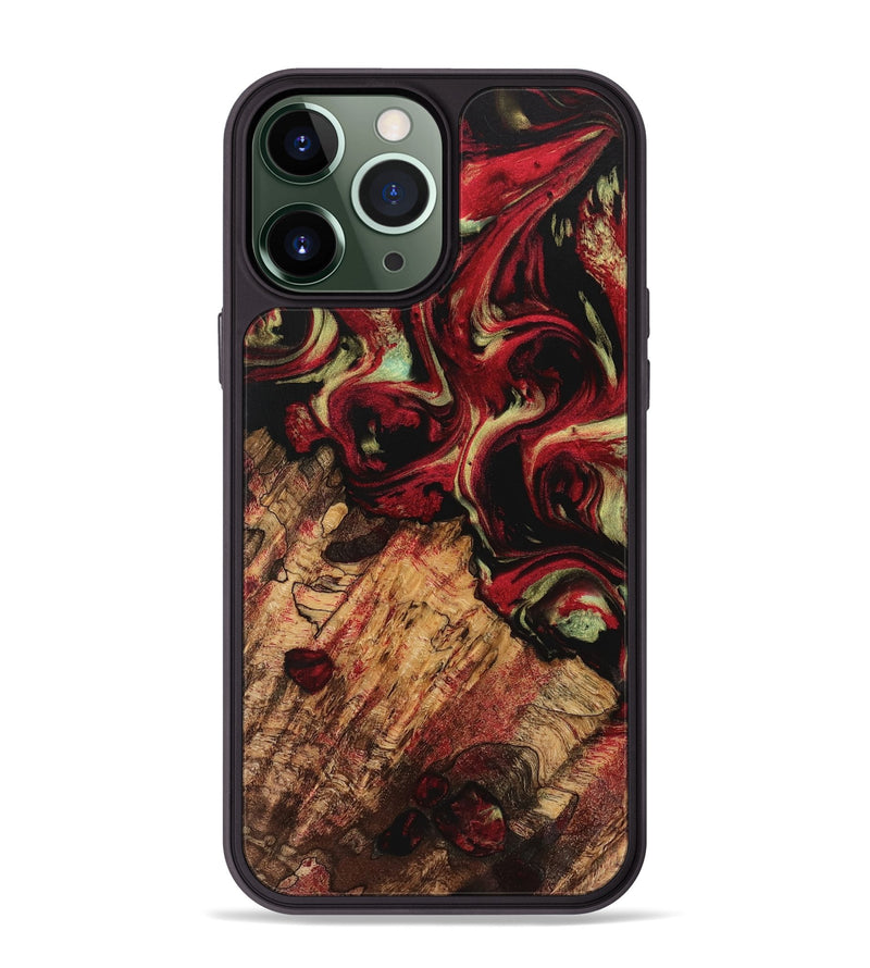 iPhone 13 Pro Max Wood Phone Case - Purl (Red, 741763)