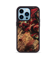 iPhone 14 Pro Wood Phone Case - Purl (Red, 741763)