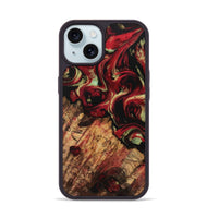 iPhone 15 Wood Phone Case - Purl (Red, 741763)