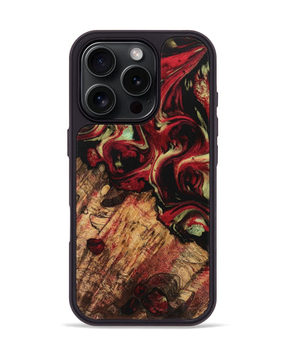 iPhone 16 Pro Wood Phone Case - Purl (Red, 741763)