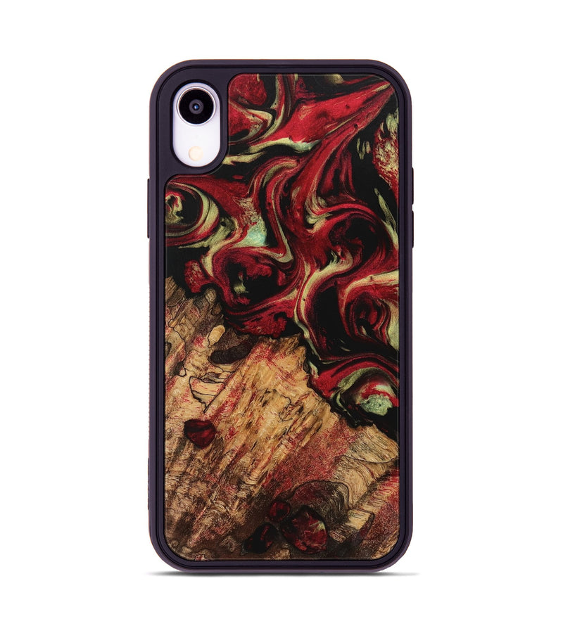 iPhone Xr Wood Phone Case - Purl (Red, 741763)