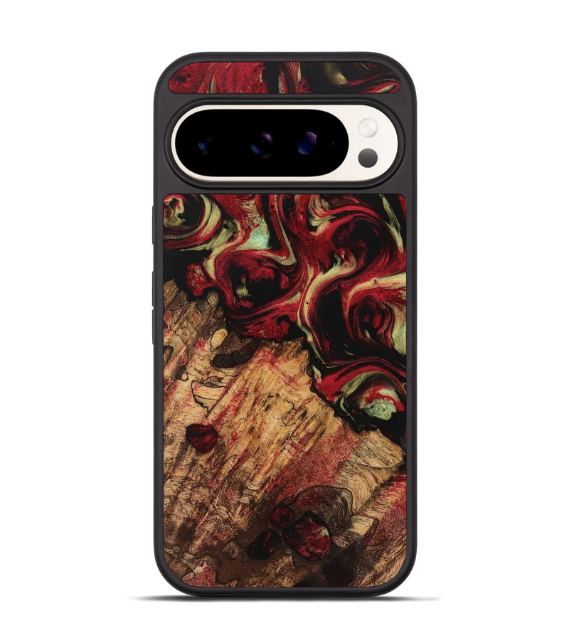 Pixel 9 Pro Wood Phone Case - Purl (Red, 741763)