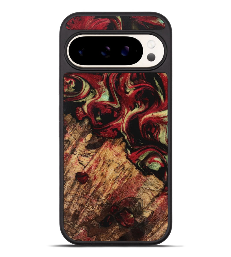 Pixel 9 Pro XL Wood Phone Case - Purl (Red, 741763)