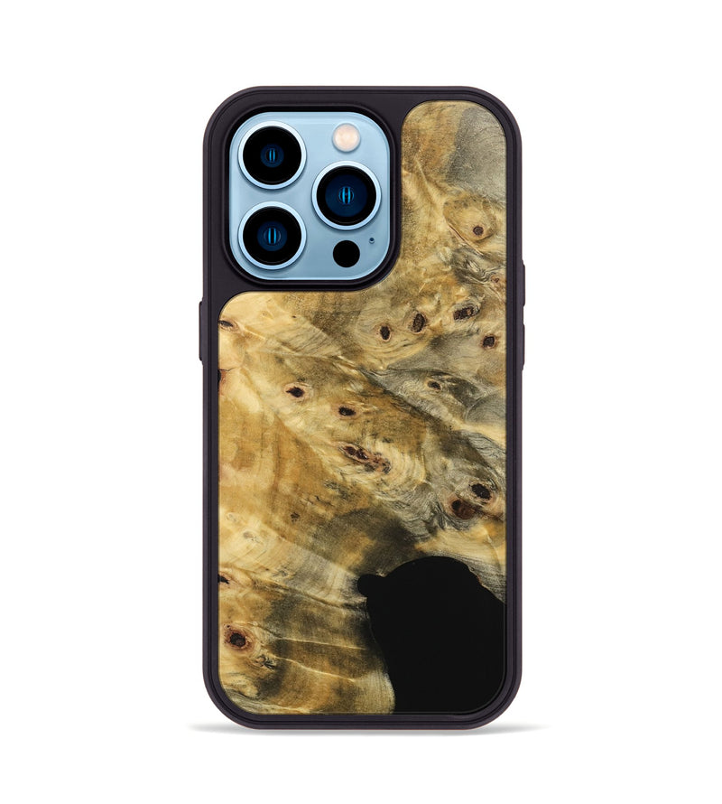 iPhone 14 Pro Wood Phone Case - Luvinia (Wood Burl, 741767)