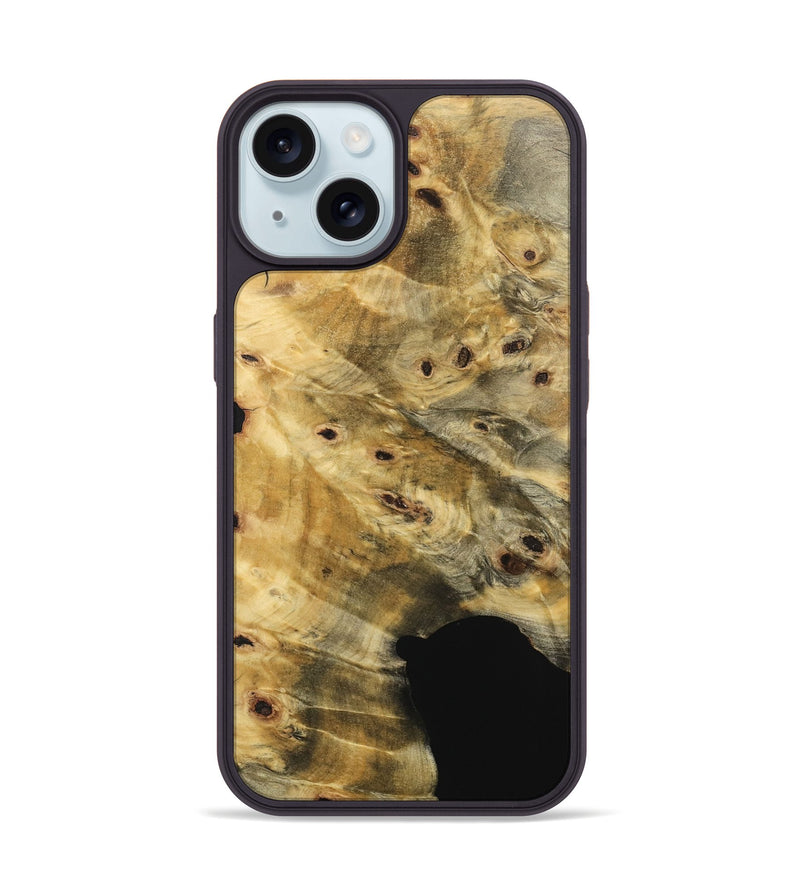 iPhone 15 Wood Phone Case - Luvinia (Wood Burl, 741767)