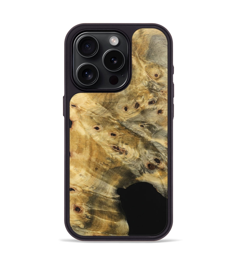 iPhone 15 Pro Wood Phone Case - Luvinia (Wood Burl, 741767)