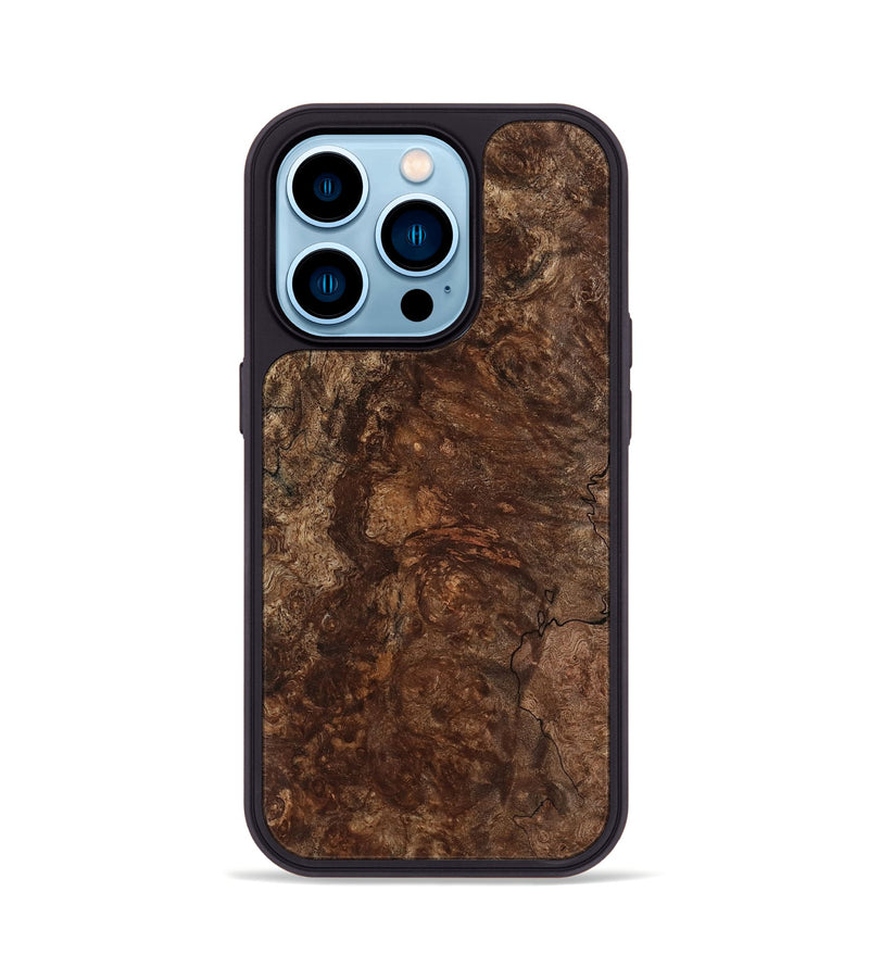 iPhone 14 Pro Wood Phone Case - Terence (Wood Burl, 741769)