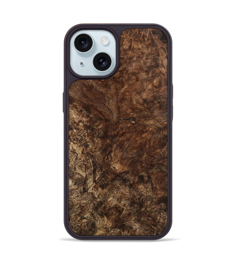 iPhone 15 Wood Phone Case - Andria (Wood Burl, 741771)