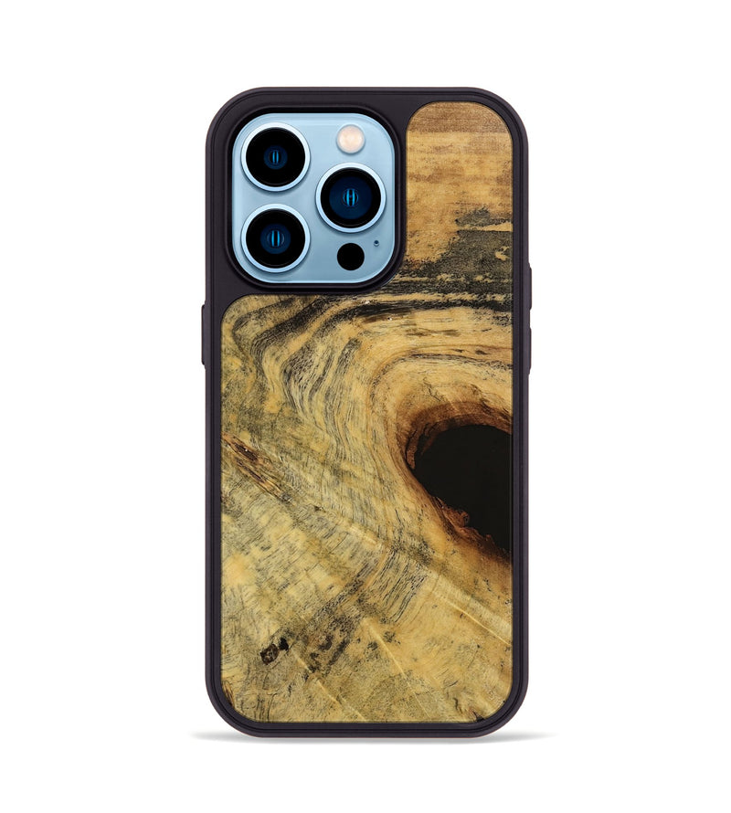 iPhone 14 Pro Wood Phone Case - Erinn (Wood Burl, 741772)