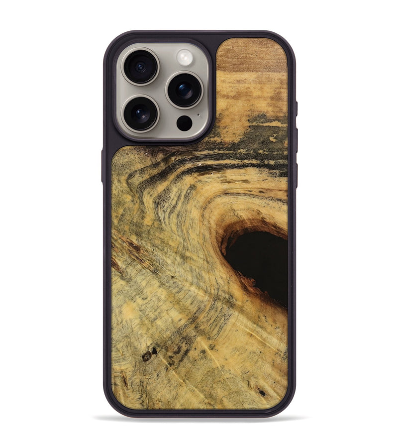 iPhone 15 Pro Max Wood Phone Case - Erinn (Wood Burl, 741772)