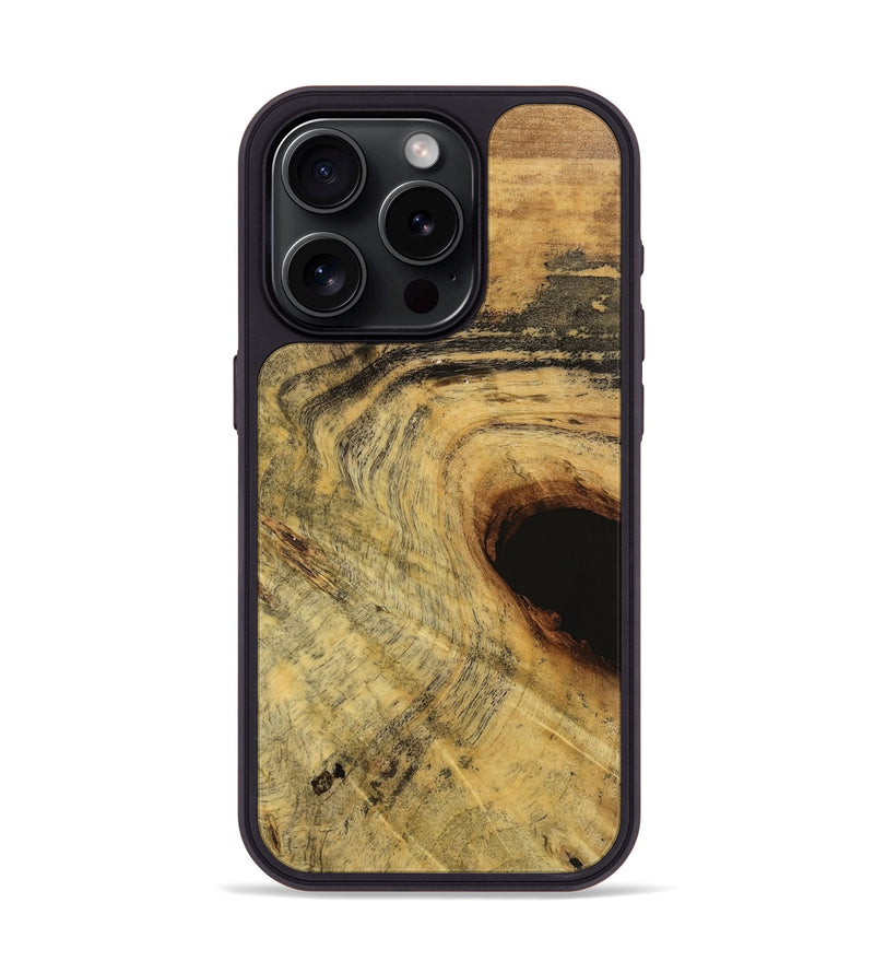 iPhone 15 Pro Wood Phone Case - Erinn (Wood Burl, 741772)