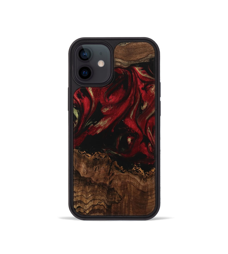 iPhone 12 mini Wood Phone Case - Sayre (Red, 741773)