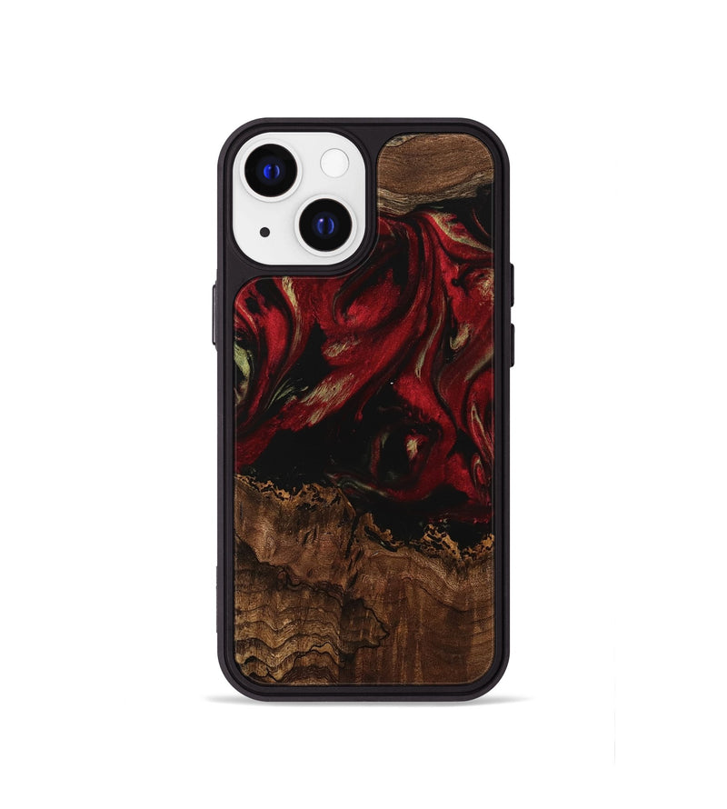 iPhone 13 mini Wood Phone Case - Sayre (Red, 741773)