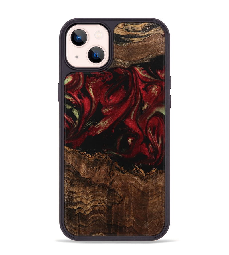 iPhone 14 Plus Wood Phone Case - Sayre (Red, 741773)