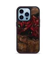 iPhone 14 Pro Wood Phone Case - Sayre (Red, 741773)