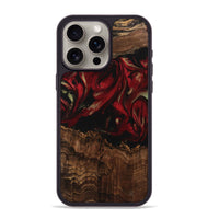 iPhone 15 Pro Max Wood Phone Case - Sayre (Red, 741773)