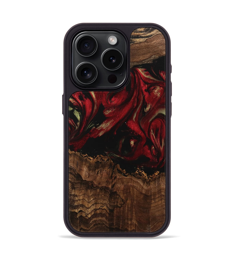 iPhone 15 Pro Wood Phone Case - Sayre (Red, 741773)