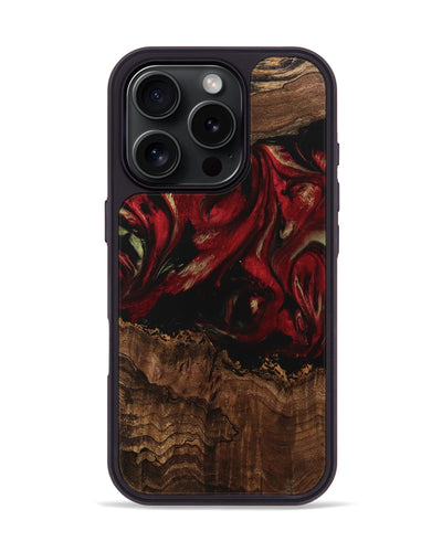 iPhone 16 Pro Wood Phone Case - Sayre (Red, 741773)