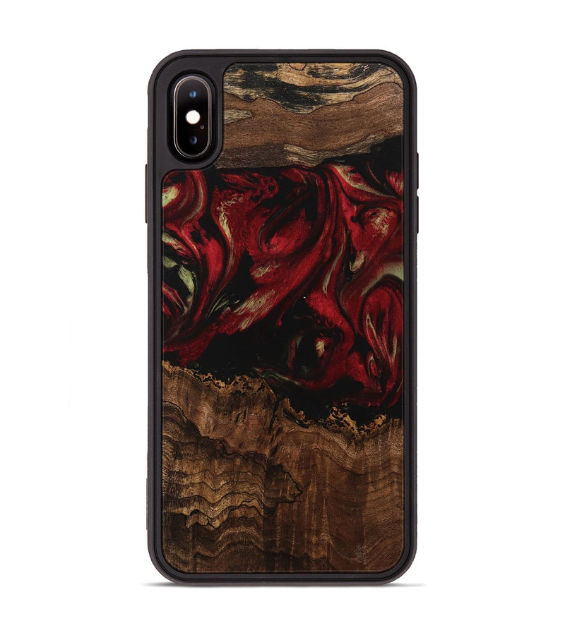 iPhone Xs Max Wood Phone Case - Sayre (Red, 741773)