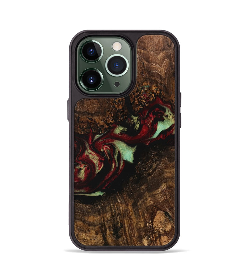 iPhone 13 Pro Wood Phone Case - Britni (Red, 741774)