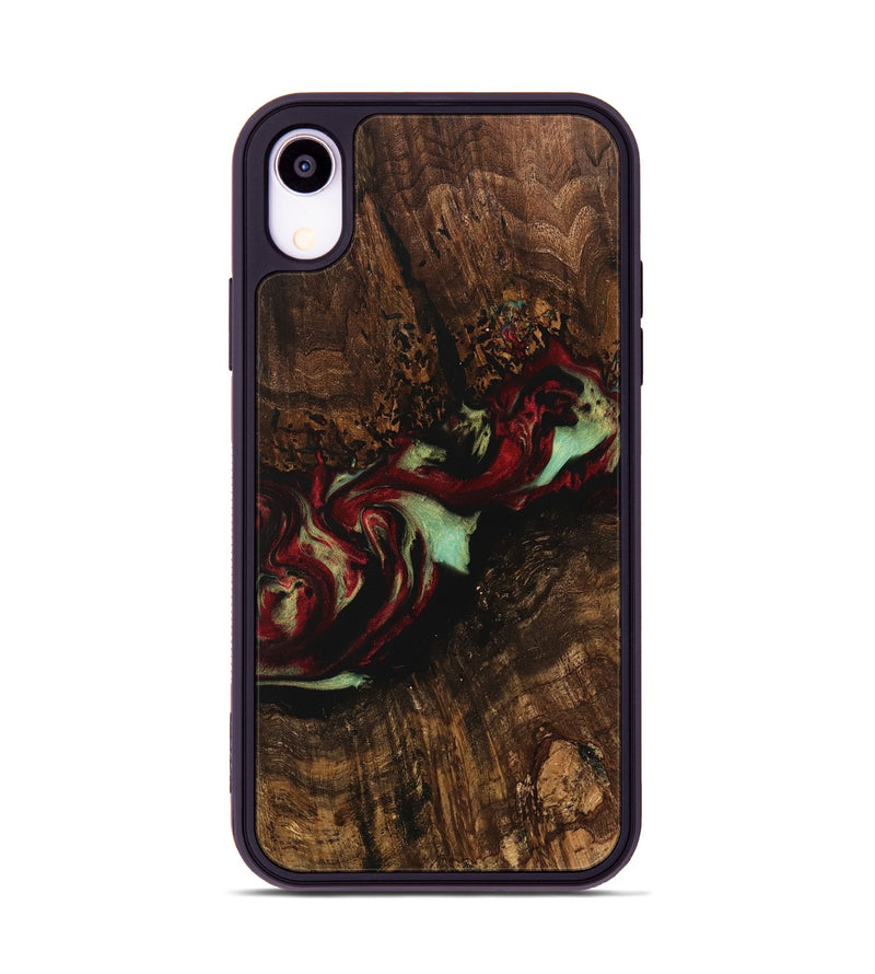 iPhone Xr Wood Phone Case - Britni (Red, 741774)