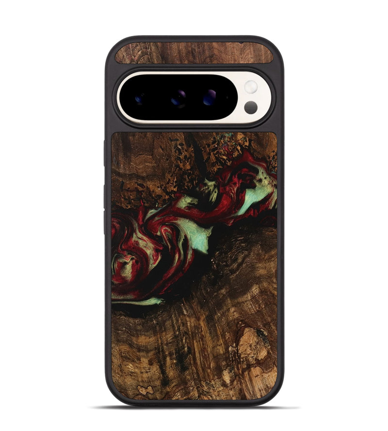 Pixel 9 Pro Wood Phone Case - Britni (Red, 741774)