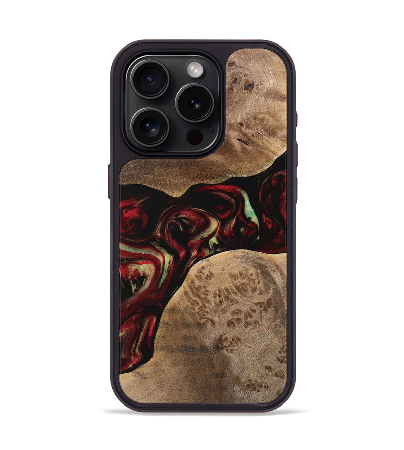 iPhone 15 Pro Wood Phone Case - Jagat (Red, 741775)