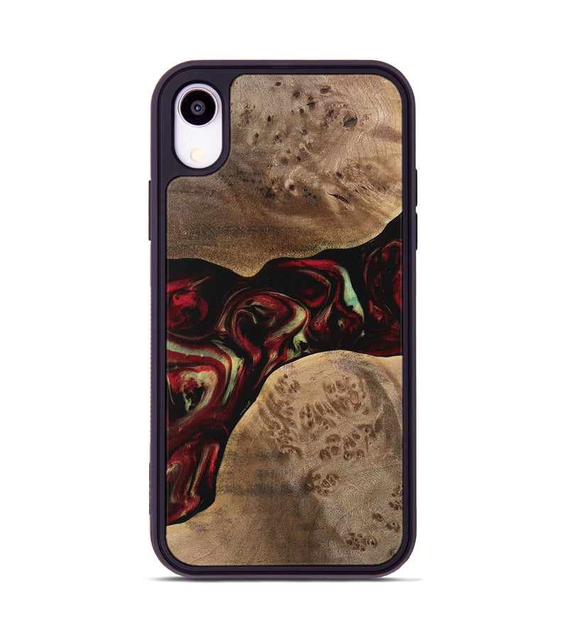 iPhone Xr Wood Phone Case - Jagat (Red, 741775)