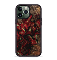 iPhone 13 Pro Max Wood Phone Case - Joel (Red, 741778)