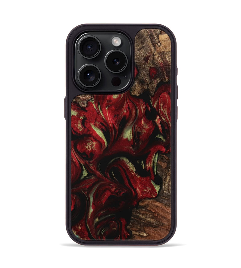 iPhone 15 Pro Wood Phone Case - Joel (Red, 741778)