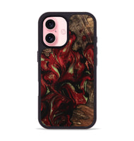 iPhone 16 Wood Phone Case - Joel (Red, 741778)