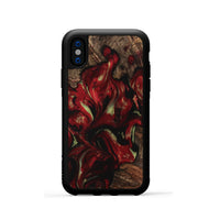 iPhone Xs Wood Phone Case - Joel (Red, 741778)