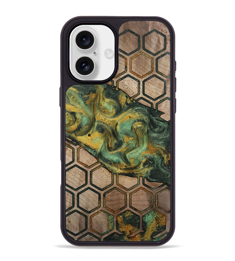 iPhone 16 Plus Wood Phone Case - Leisa (Pattern, 741779)