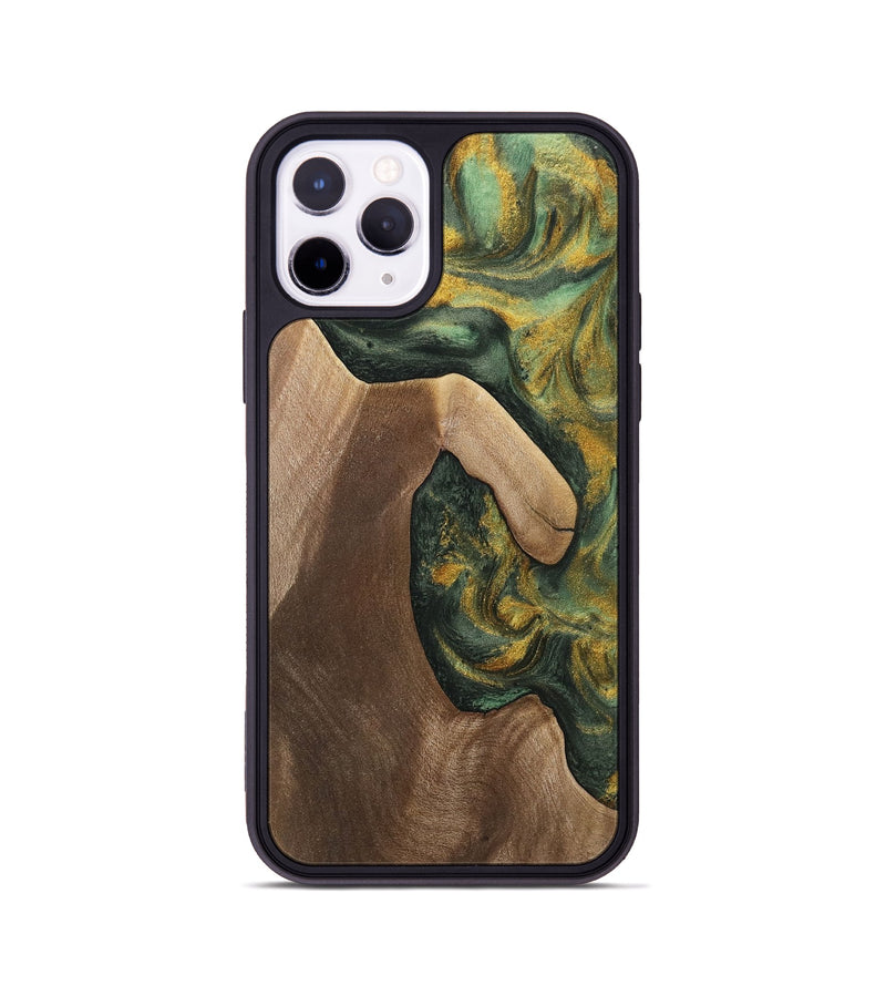 iPhone 11 Pro Wood Phone Case - Wandie (Green, 741787)