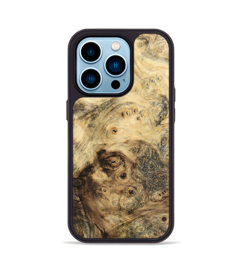 iPhone 14 Pro Wood Phone Case - Nakia (Wood Burl, 741788)