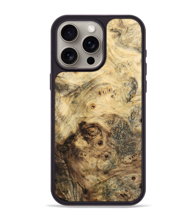 iPhone 15 Pro Max Wood Phone Case - Nakia (Wood Burl, 741788)