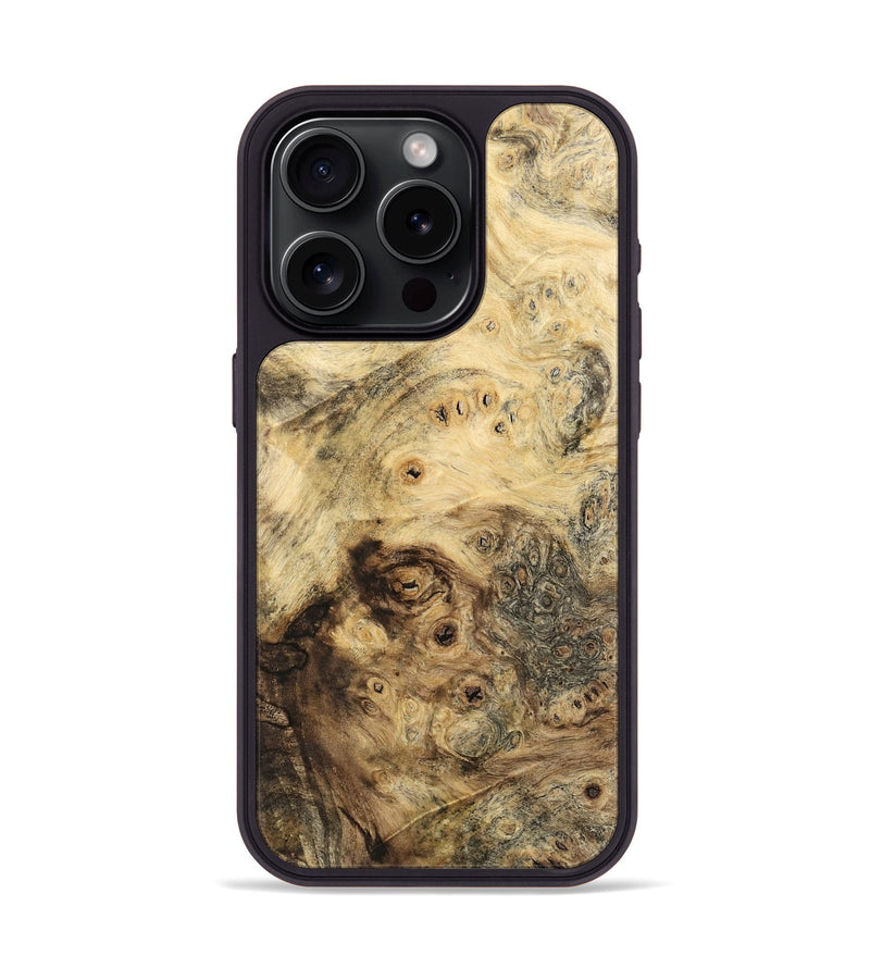 iPhone 15 Pro Wood Phone Case - Nakia (Wood Burl, 741788)