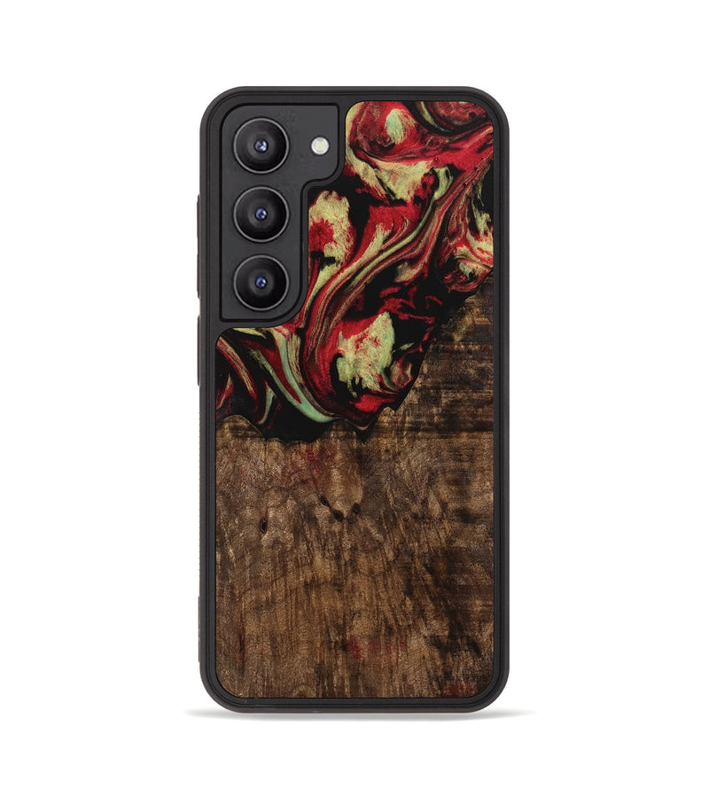 Galaxy S23 Wood Phone Case - Adele (Red, 741790)